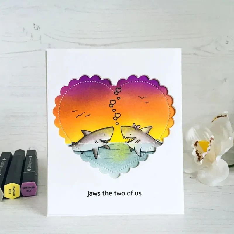 Description Picture 2 of itemfancy scallop hearts set metal cutting dies cut die mold for DIY Scrapbooking cards making crafts knife mould new 2020 arrival