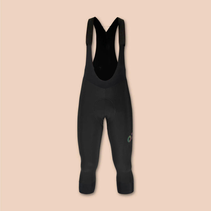 Description Picture 4 of itemSpring/Autumn New Cycling Mens Bike 3/4 Black Bib Knickers Cropped Shorts Pantalon MTB Road Bicycling 20D Spuer Gel Pad Pants