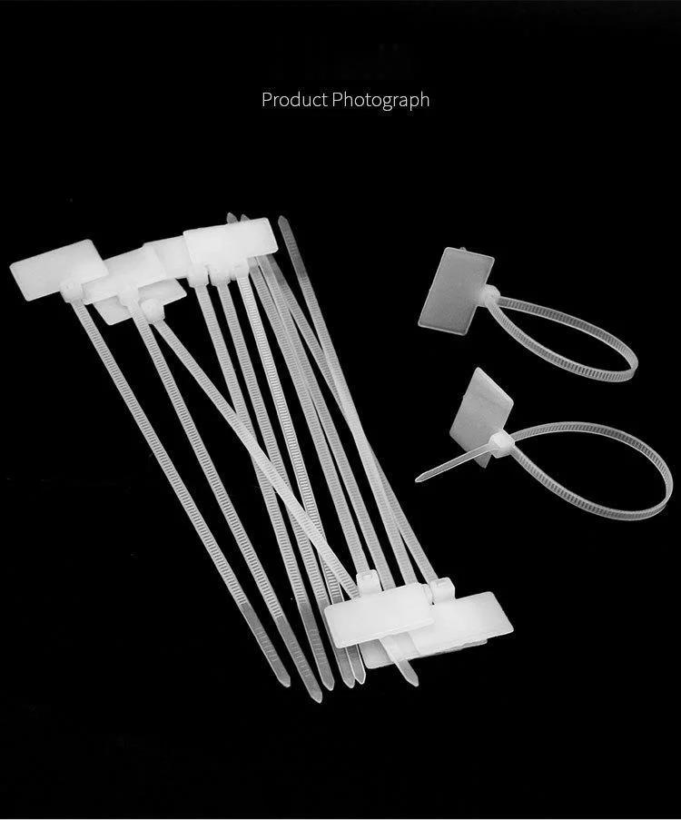 Description Picture 5 of item100Pcs Zip Ties Write Wire Power Cable Label Mark Tag Nylon Self-Locking Tie Network Cable Marker Cord Wire Strap Zip
