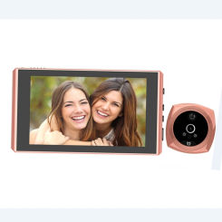 1080P HD Door Viewer Video Peephole Camer 4.3" PIR Motion Detection Home Digital Ring Doorbell Video-eye Security Voice Record