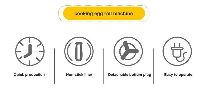 Description Picture 3 of itemBreakfast Maker Mini Electric Egg Roll Maker Machine Automatic Multifunction Omelette Sausage Egg Boiler Cooker Rotolo di uova