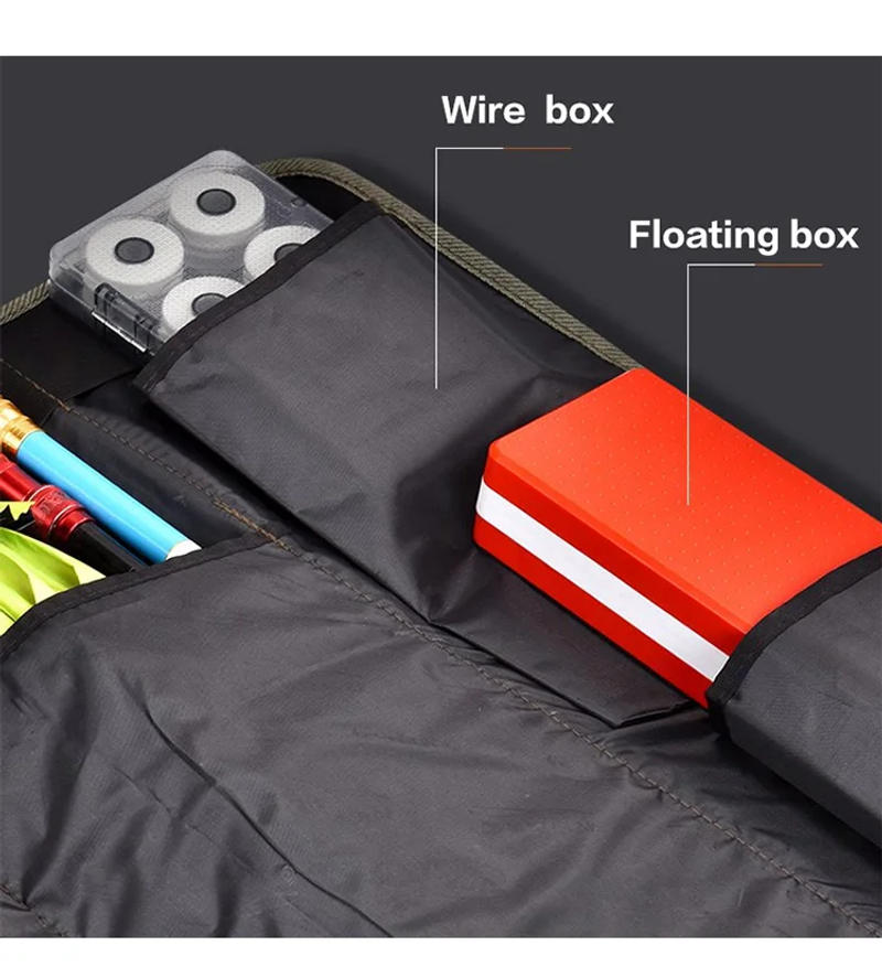 Description Picture 5 of item120cm 130cm 150cm Canvas Fishing Bag Waterproof Fishing Rod Umbrella Tackle Gear Storage Case Portable Roll Up Shoulder Bags