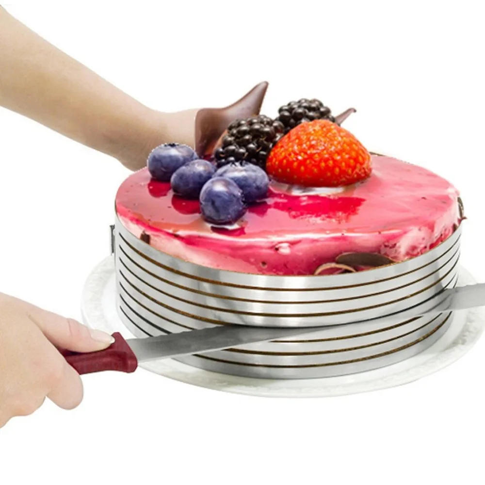 Description Picture 6 of item16-20cm DIY Adjustable Cake Cutter Slicer Mold Bakeware Cutter Cake Slicer Ring Baking Cake Tool Kitchen Baking Accessories