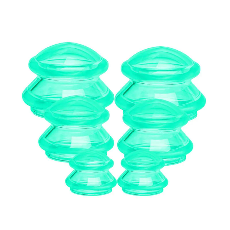 Description Picture 2 of itemSilicone Jars Vacuum Cupping Therapi Set Ventosa Suction Cup Massage Body Cups Anti-Cellulite Cans Massager For Face Health Care