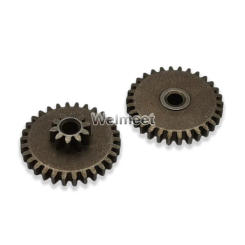 2PCS 0.5 Module 10T-30T Teeth Iron Metal Double Gear For DC Motor Output Shaft Reduction Gearbox Accessories 2.6mm Hole