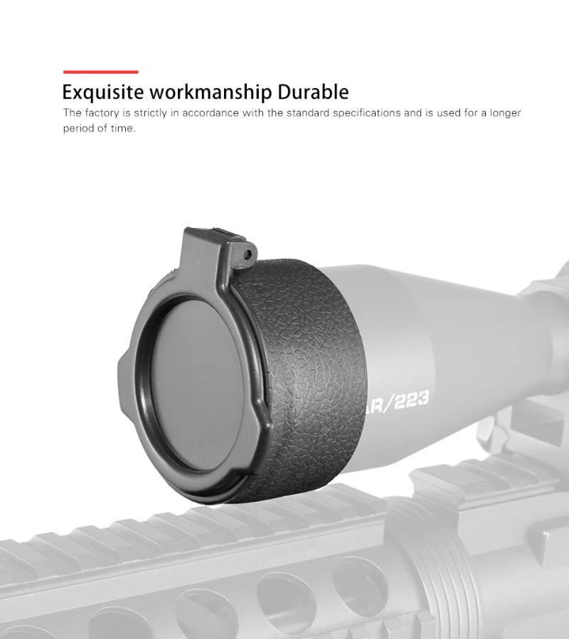 Description Picture 3 of itemFIRE WOLF hunting accessories ar15 Rifle scope Cover Quick Flip Spring Lens Cover Cap For hunting Optical sight gun accessories