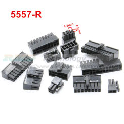 10pcs/lot 5557-R 5557 4.2 mm Black Automotive wiring harness connector male 2 - 24 pin for PC/computer graphics card PCI-E Power