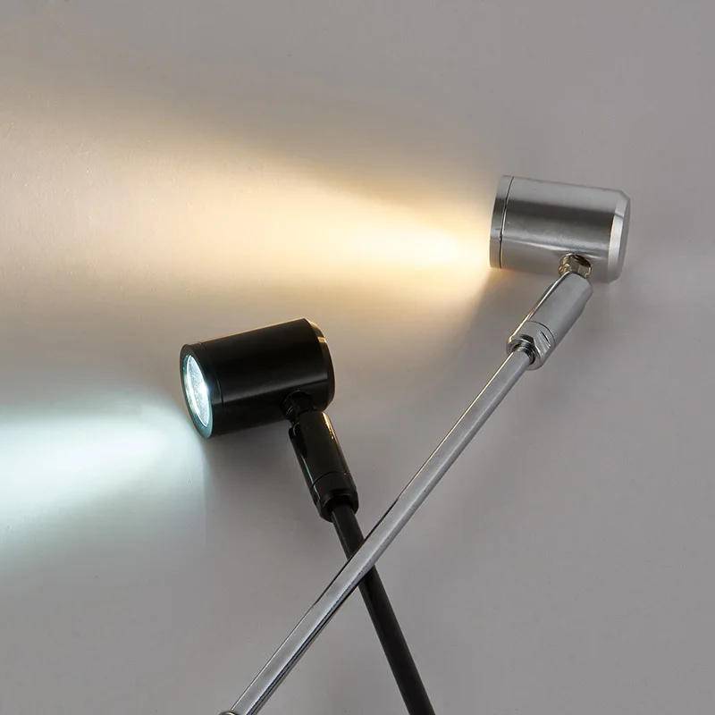 Description Picture 2 of item4PCS 1W Mini LED Spotlight Surface Mounted Cabinet Downlights for Display of Wall Lights 10/15/20/25/30/35cm