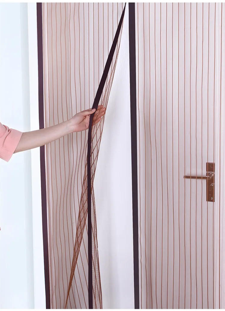 Description Picture 2 of itemNEW Magnetic Screen Door Curtain Anti-Mosquito Net Fly Screen Mosquito Protection Net Magnet Spring for Doors Windows