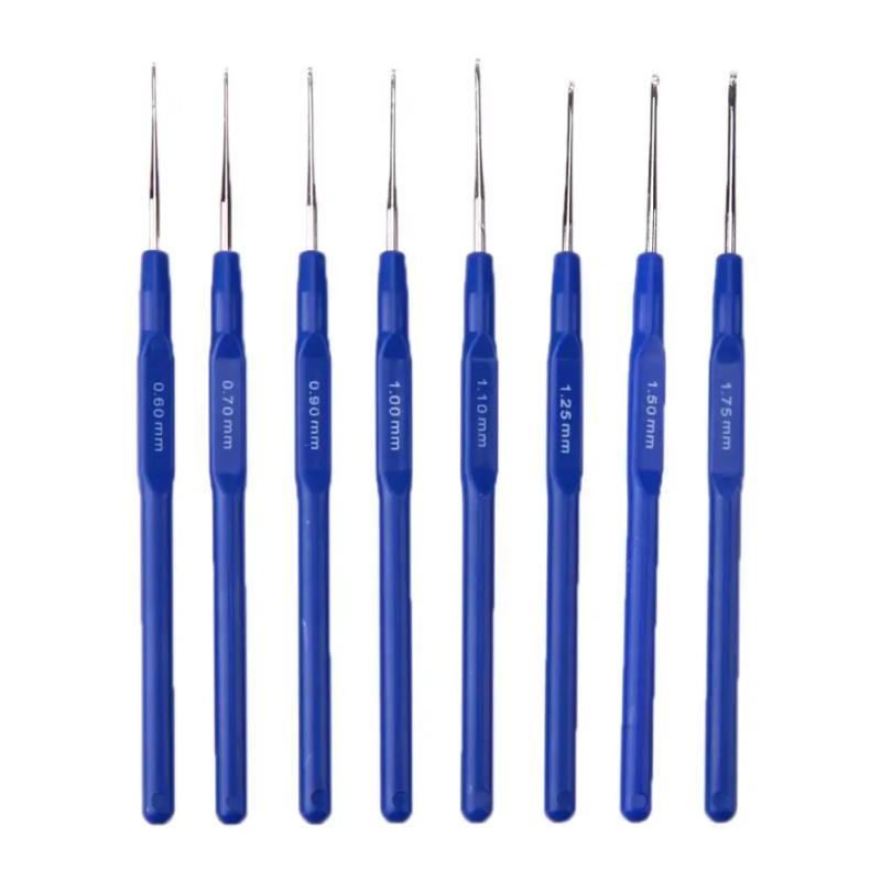 Description Picture 4 of item8pcs Small Crochet Hooks Needles Stitches Knitting Craft Case Crochet Set For Needlework 0.6/0.7/0.9/1.0/1.1/1.25/1.5/1.75 mm