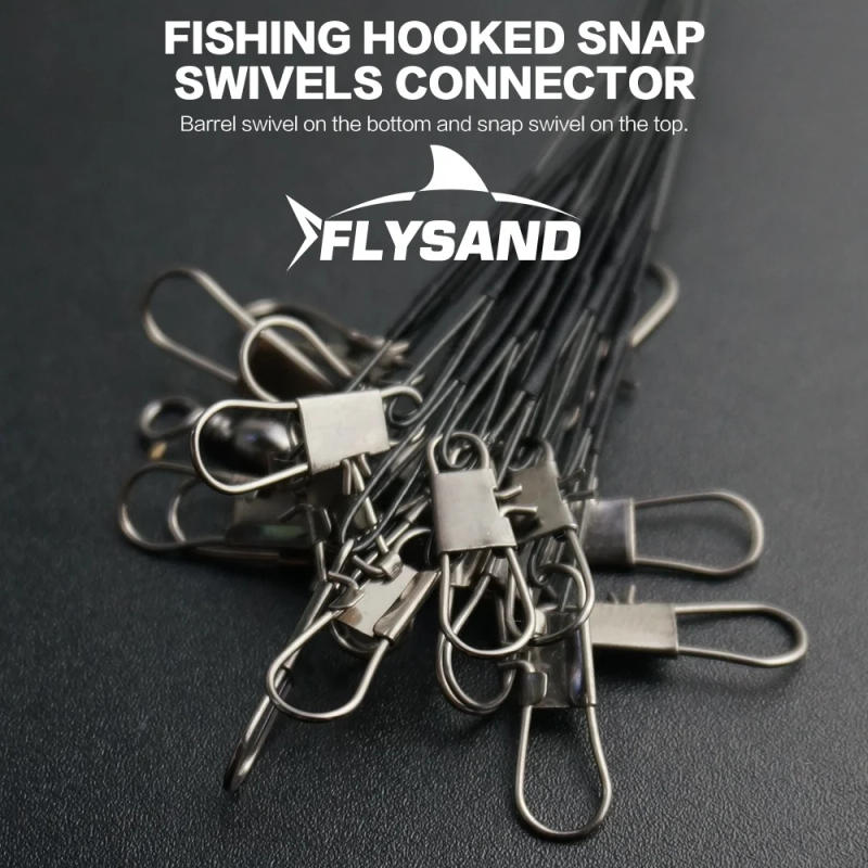 Description Picture 2 of itemFLYSAND Fishing Wire Leaders Stainless Steel Nylon-Coated Fishing Line Wire Leaders Anti-Bite Fishing Line 20Pcs/Bag