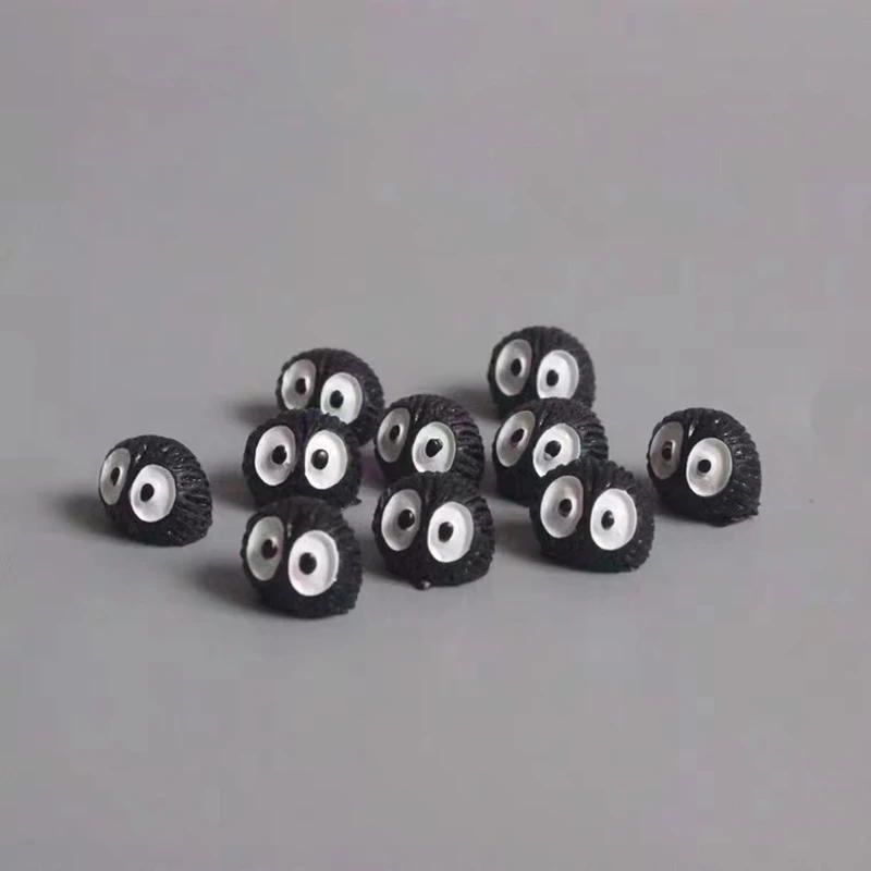 Description Picture 2 of item10PCS Mini Dust Ball Figure Elves Singular Resin Briquette Toy Miniature Fairy Garden Moss Micro Landscape Ornament Home Decore