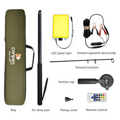 Portable Outdoors Led Work Light Rechargeable Camping Lamp Spotlight Cob Telescopic Pillar Lamps For Road Travel Fishing BBQ
