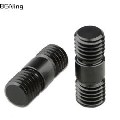 BGNing 2 pieces M12 Thread Rod Extension Connector Black for 15mm Rail Support System DSLR Camera Photography Accessories