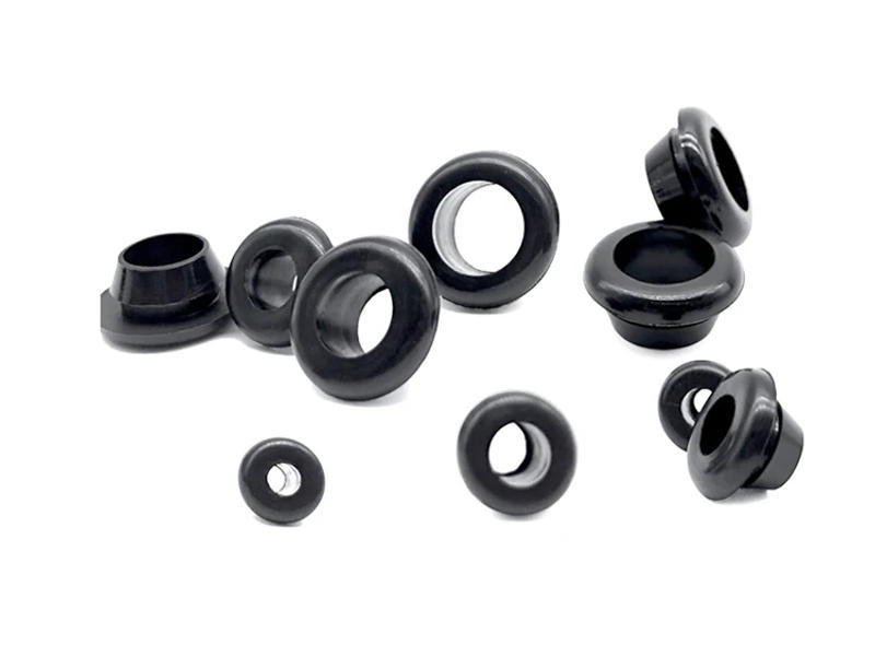 Description Picture 4 of item100pcs Single-sided Rubber Wire Grommet Gasket 3mm Inner Dia Electric box inlet outlet Seal ring Dust plug cover cable protector