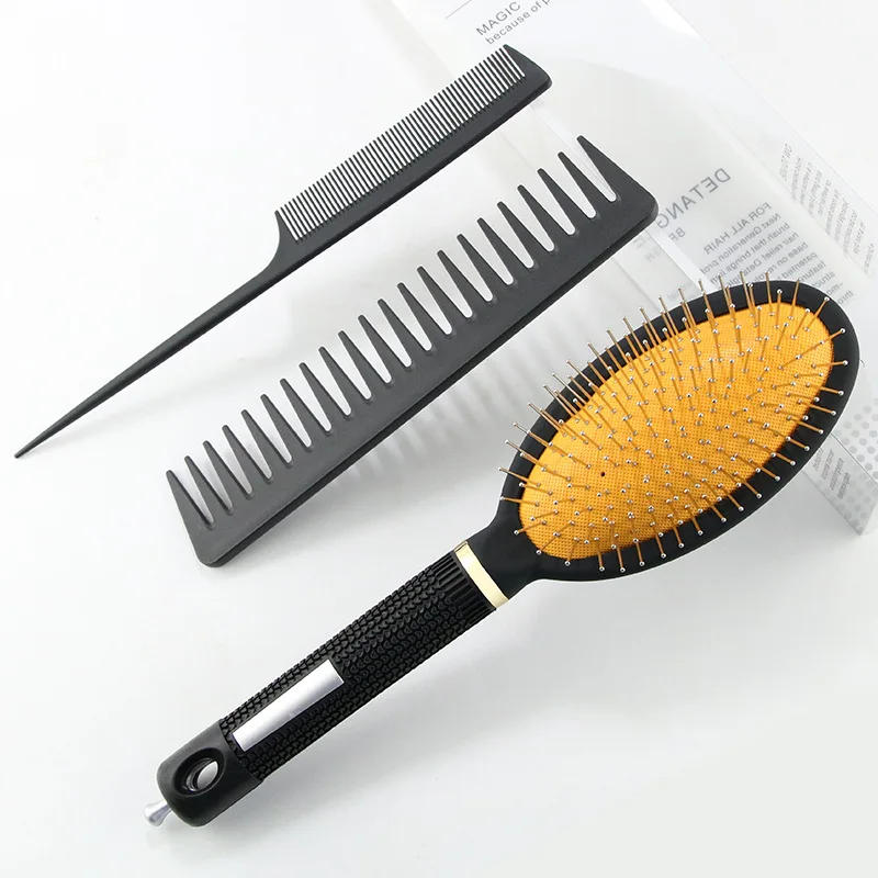 Description Picture 4 of item3 Pcs/Set Hair brush Household Professional Anti-static Hair Brush Massage Comb Brush for Hair Hairdresser Hairdressing Tools