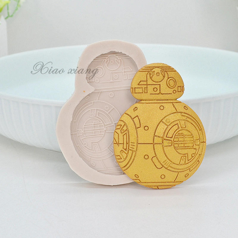 Description Picture 4 of itemrobots silicone mold Resin kitchen Baking tools DIY chocolate cake dessert bread fondant mold for  Cake Decorating Tools M807