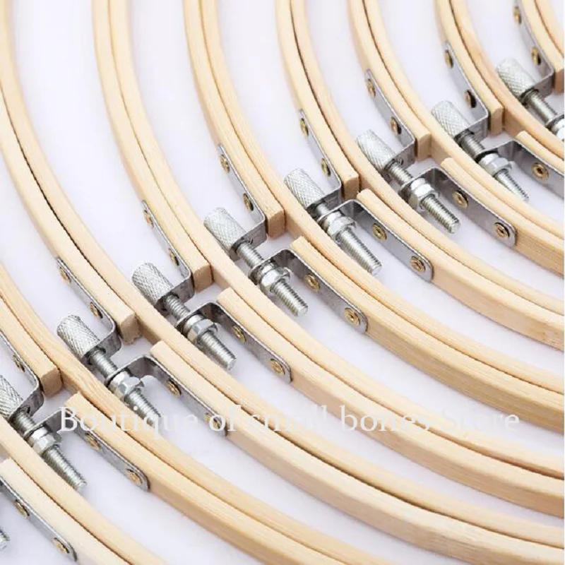 Description Picture 3 of item10-40cm mini wood embroidery hoop frame for kit ring hoop large sewing tools accessories madera bordado broderie cross stitch