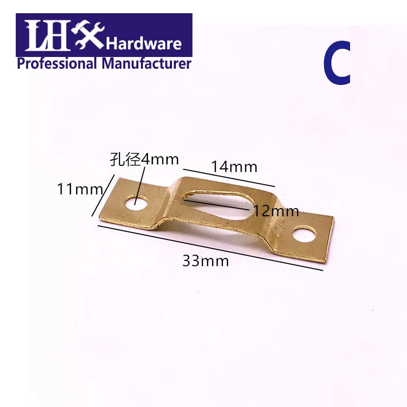 Description Picture 4 of itemHooks Hangers Golden for Hanging Picture oil Painting Mirror Frame with Screws 20pcs/set LHX YP68 H1
