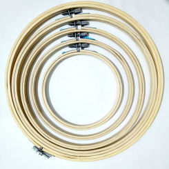 13-40CM Wooden Bamboo Frame Embroidery Hoop Ring Shed DIY Needlecraft Cross Stitch Machine Round Loop Hand Household Sewing Tool