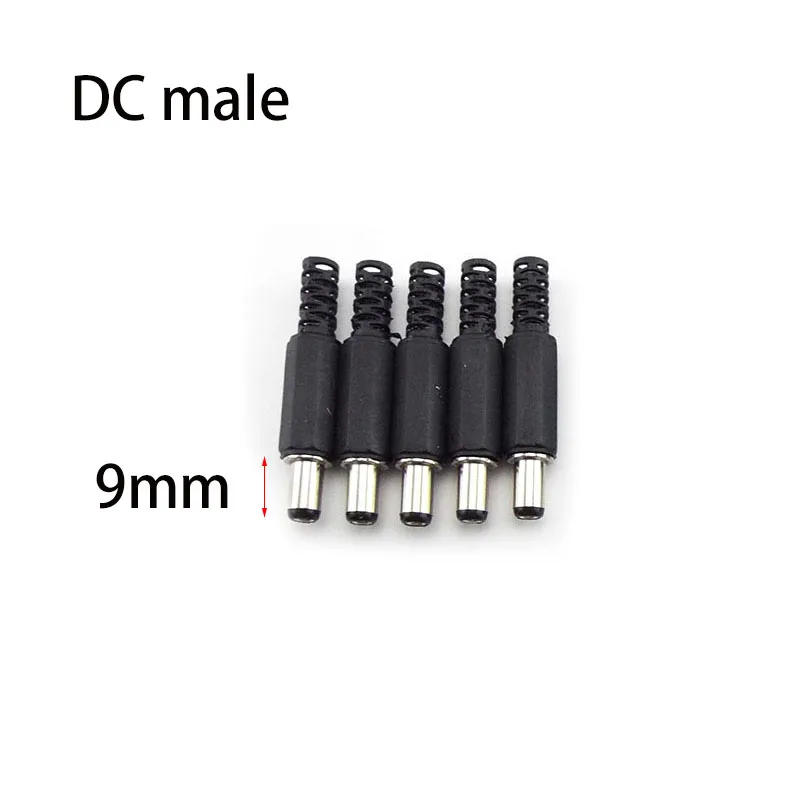 Description Picture 3 of itemDC female male Power supply Plug Connectors 5.5mm x 2.1mm 5.5x2.5mm Female male Jack Socket Adapter Wire 5525 5521