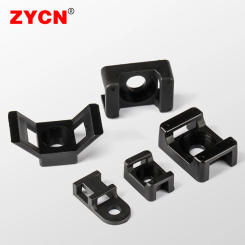 100Pcs Cable Tie Saddle Type Mount Base Wire Holder USB Charging Data Line Winder Universal HC-2 HC-4 White Black