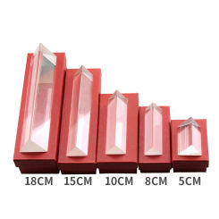 Triangular Prism BK7 Optical Prisms Glass Physics Teaching Refracted Light Spectrum Rainbow Children Students Present