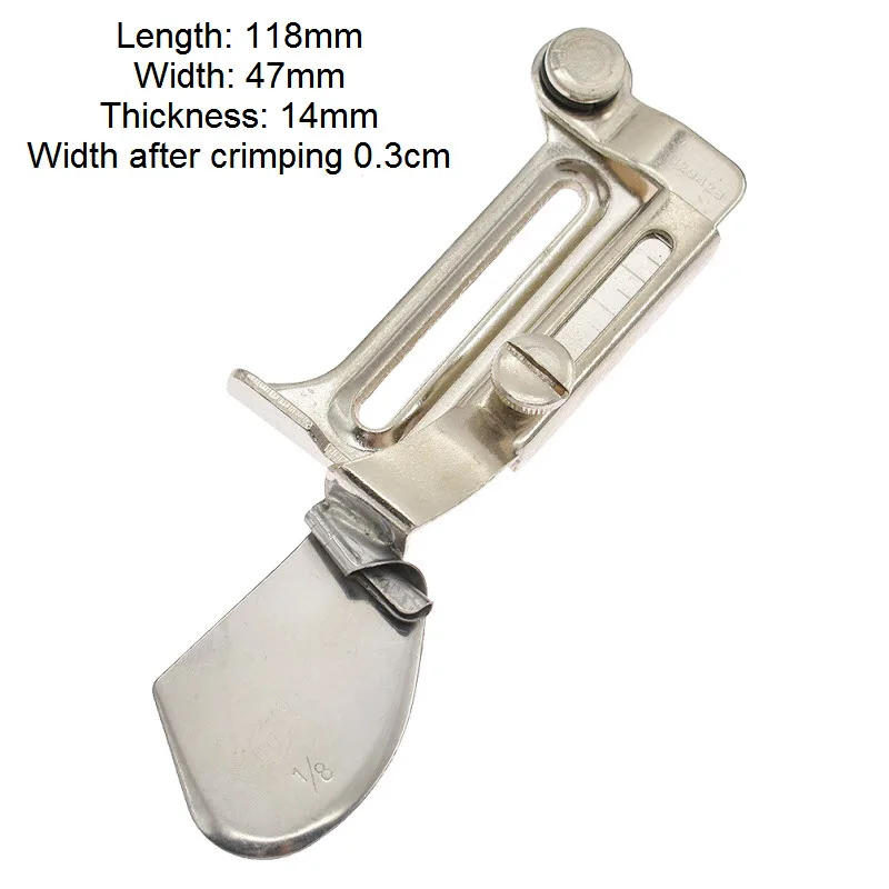 Description Picture 5 of itemChzimade Overlock Folder Bending Sewing Machine Foot A11/S72L Flat Hemmer BIinder Feet Diy Sewing Machine Knitting Accessories