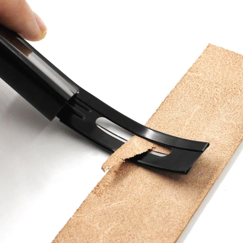 Description Picture 4 of itemStainless Steel Leather Skiving Knife DIY Leather Craft Safety Cutting Knife Cut off Thin Knives Groove Carving Knife