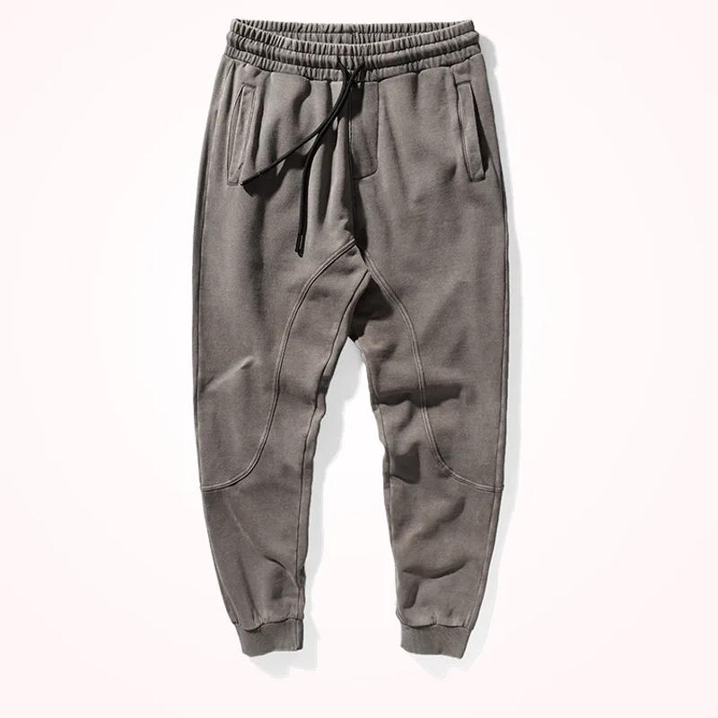 Description Picture 5 of itemAutumn and Winter New Heavyweight Pure Cotton Knitted Terry Cloth Loose Sweatpants Men's Casual and Versatile Sports Leggings