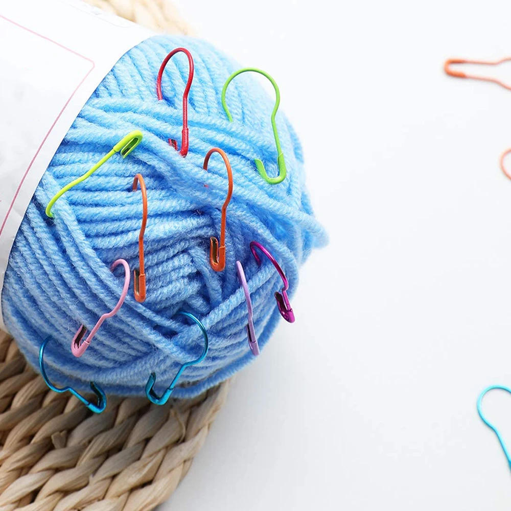 Description Picture 6 of item320pcs/set Metal Knitting Pins Stitch Markers Safety Pins for Sewing DIY Craft Knitting Counter Crochet Needle Clip Ring