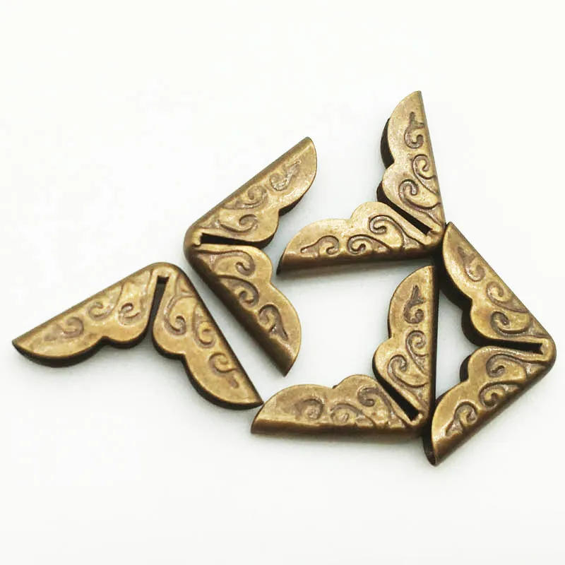 Description Picture 4 of item100PCS/Lot 14X14X3mm Bronze Metal Book Corners For Photo Albums Menus Folders DIY Scrapbooking Decor Corner Protectors WD0290