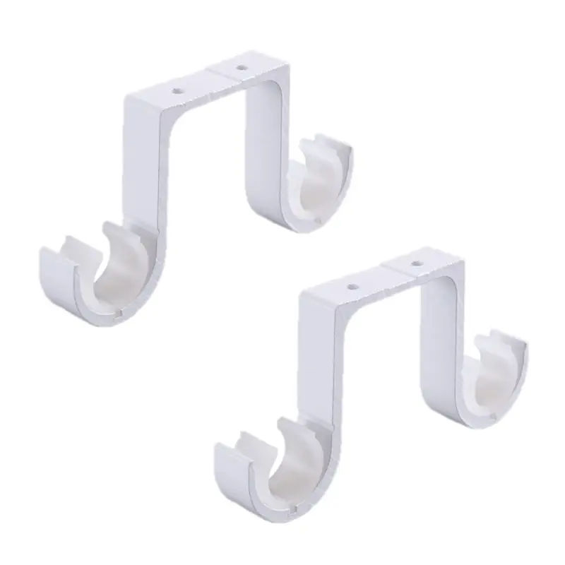 2pcs/set Double Curtain Rod Brackets Window