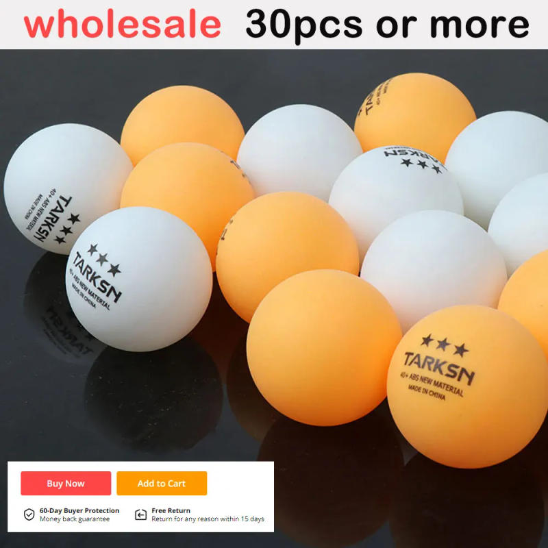 Description Picture 2 of itemTARKSN 10pcs ABS Material Table Tennis Balls 3 Star 40+mm 2.8g Plastic Ping Pong Balls for TableTennis Tenis PingPong Ball