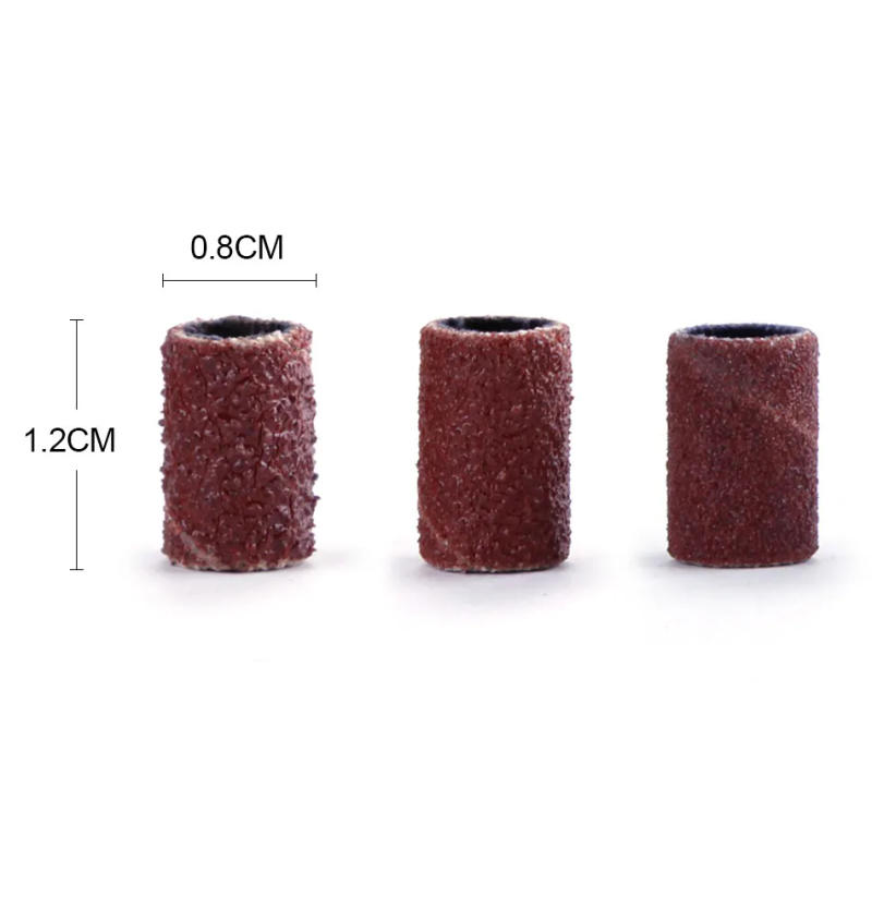 Description Picture 4 of itemNail Art Sanding Bands 80# 120# 180# For Acrylic UV Gel Polish Remover For Electric Nail Machine Nail Drill Bits Nail Accessory