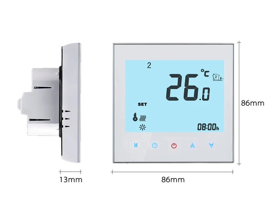 Description Picture 4 of itemSmart Home Air Conditioner Programmable Temperature Controller Intelligent Digital Process RS485 MODBUS Protocol Thermostat RTU