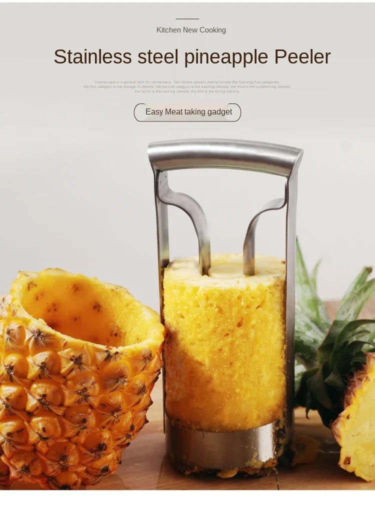 Description Picture 3 of itemHigh Quality Stainless Steel Pineapple Corer Fruit Slicer Parer Cutter Kitchen Gadget Fruit Cutting Tool