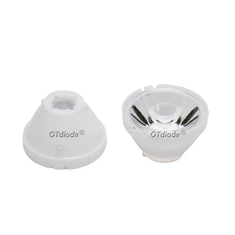 Description Picture 4 of item10pcs XLM XML2 XPH50 LED 5050 Focus Lenses With White Holder21mm*13mm 8 25 30 45 60 90 Degree 5050 LED Lens Reflector Collimator