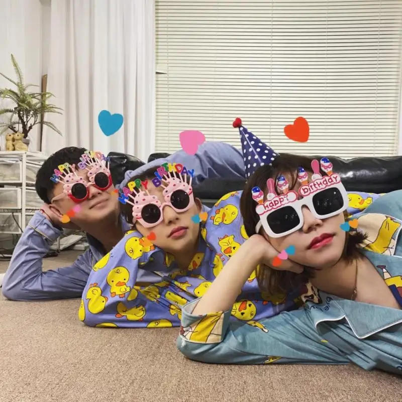 Description Picture 4 of itemPhotography Props Glasses Happy Birthday Bachelorette Party Birthday Party Decoration Photobooth Birthday Adult Children Glasses