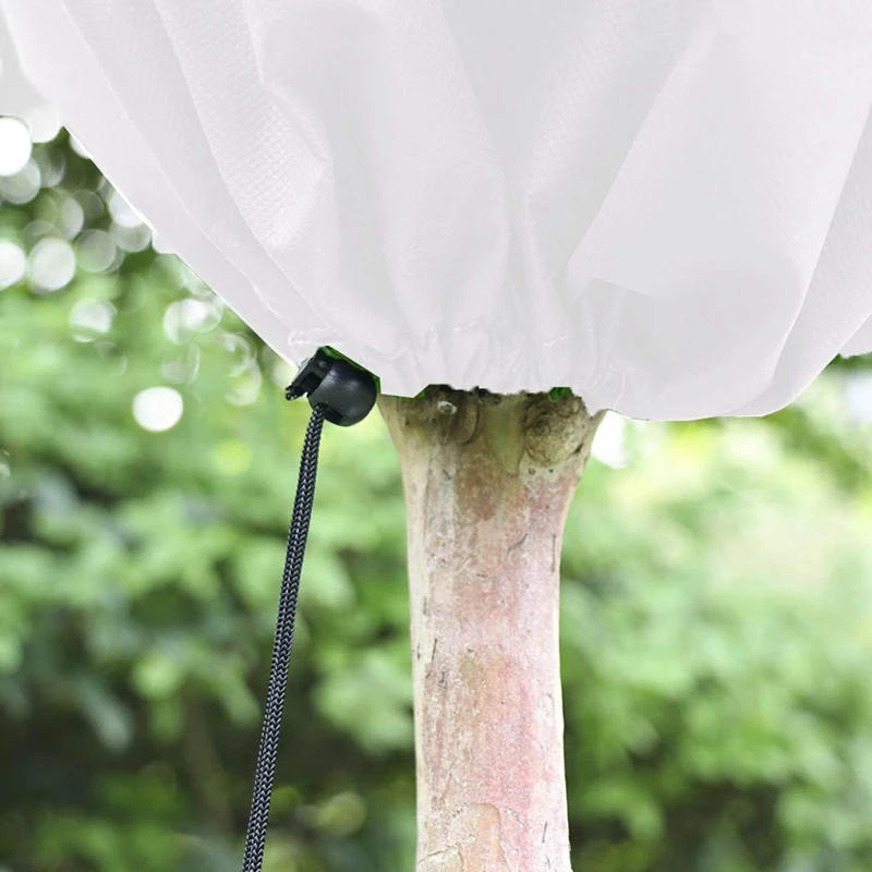 Description Picture 6 of item1pc Warm Color Winter Plant Warm Cover Non-woven Plant Anti Freezing Bag In Winter Outdoor Yard Vegetation Anti-Frost Bag