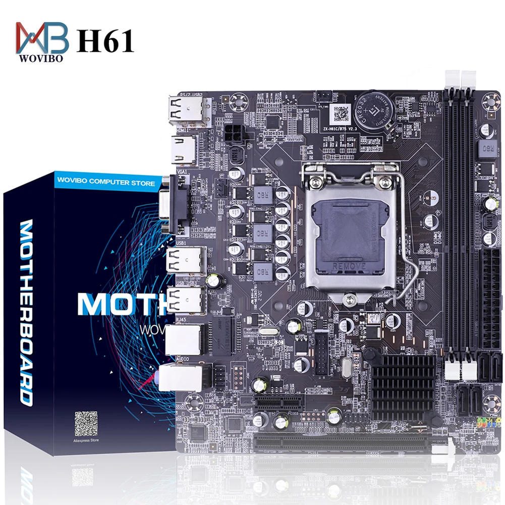 Description Picture 5 of itemH61 Motherboard LGA 1155 DDR3 Memory 16GB Micro-ATX  Desktop Mainbord for  LGA1155 Socket Intel Core I3 I5 I7 Xeon CPU