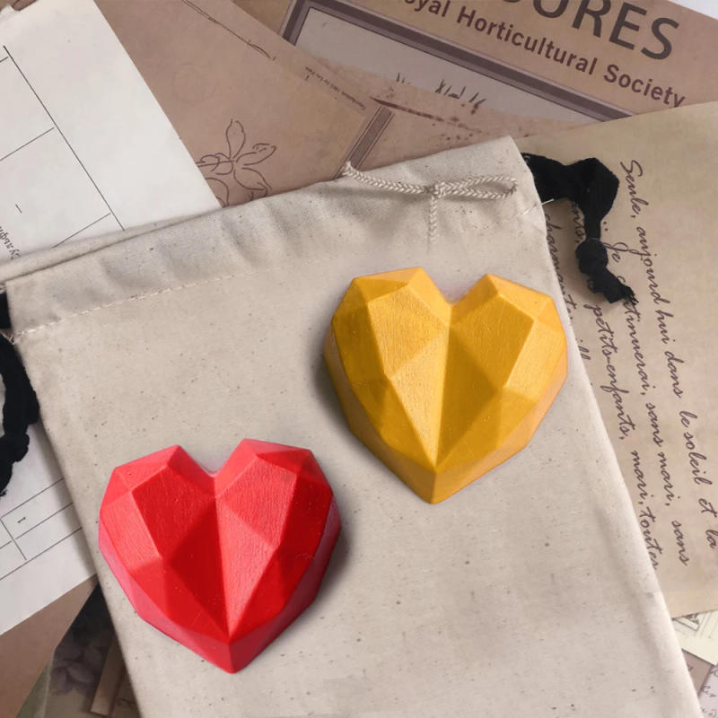 Description Picture 5 of item3DDiamond Soap Moulds Love Heart Design Silicone Mold DIY Car Pendant Gypsum Plaster Heart Mold Diamond Candle Molds Soap making