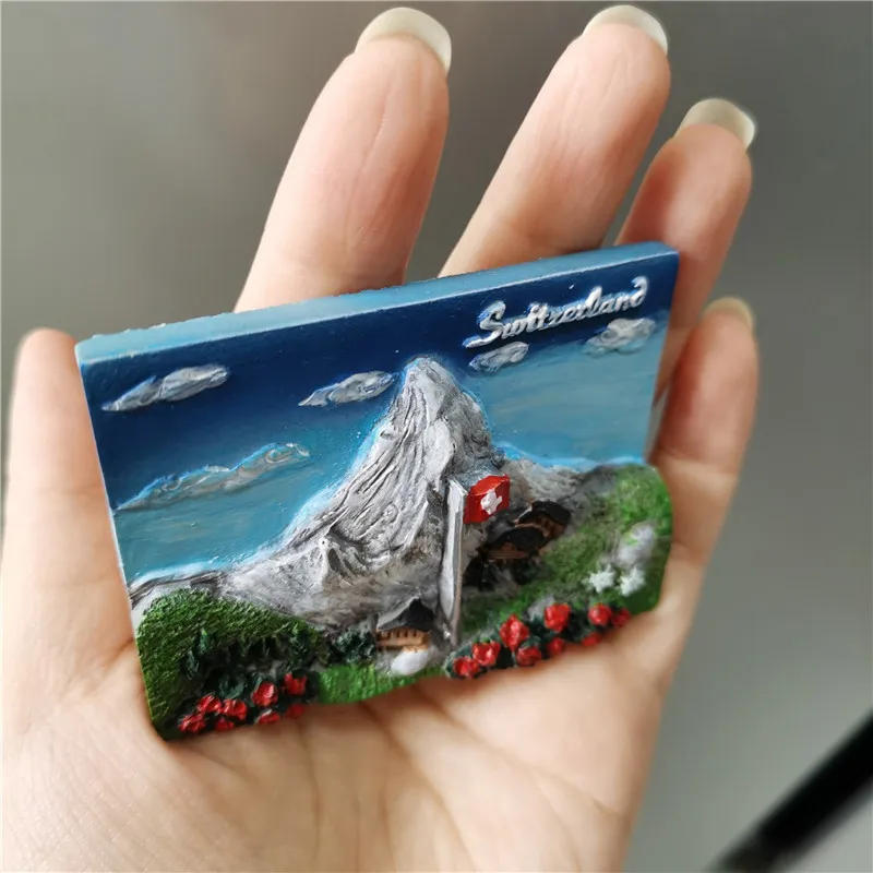 Description Picture 6 of itemSwitzerland Fridge Magnets Souvenir  Swiss Lucerne Jungfrau Chapel Bridge Cuckoo Clock Tourism Magnetic Refrigerator Stickers