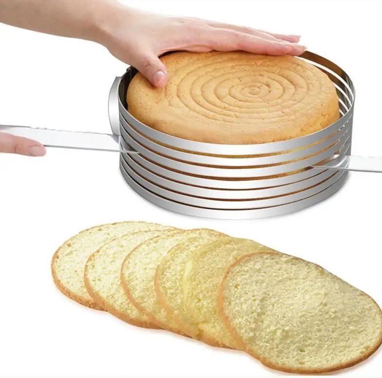 Description Picture 2 of item16-20cm DIY Adjustable Cake Cutter Slicer Mold Bakeware Cutter Cake Slicer Ring Baking Cake Tool Kitchen Baking Accessories