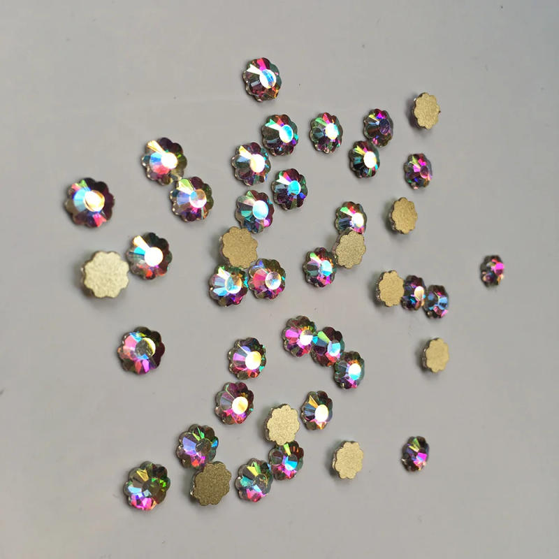 Description Picture 6 of item10pc Crystal AB 3D Nail Art Rhinestones Gems Flatback Stones DIY Decorations Manicure Diamond Jewelry Different Shapes For Nails
