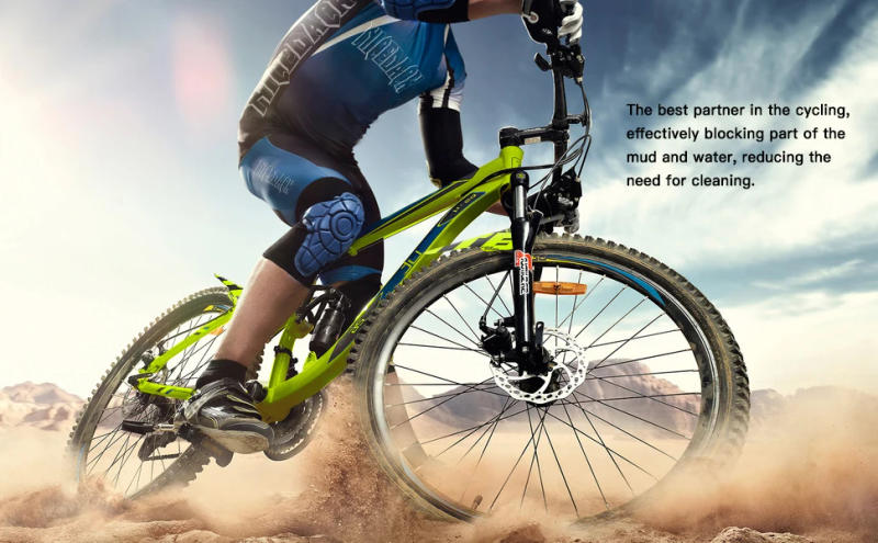 Description Picture 5 of item2PCS New 2022 Mud MTB guard Bicycle Mountain Road Bike Fenders Wings Cycling bike front fender cool Bicycle Accessories