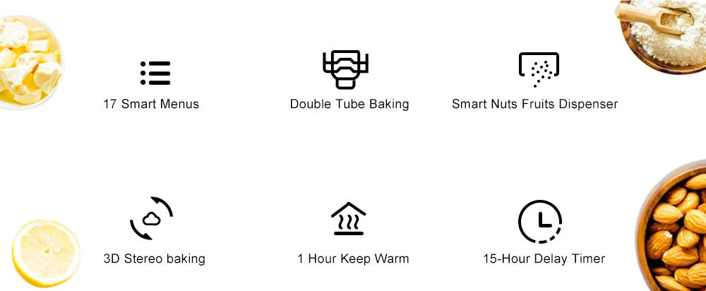 Description Picture 3 of itemBiolomix Automatic Toasters 304 Stainless Steel 650W Programmable Home Kitchen Toaster