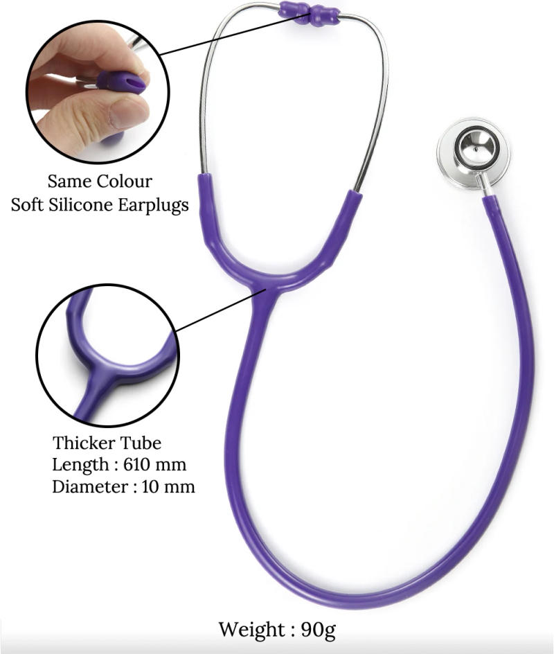 Description Picture 6 of itemProfessional Dual Head Stethoscope Double Head Cardiology Stethoscope Doctor Nurse Vet Medical Equipment Medical Student Device