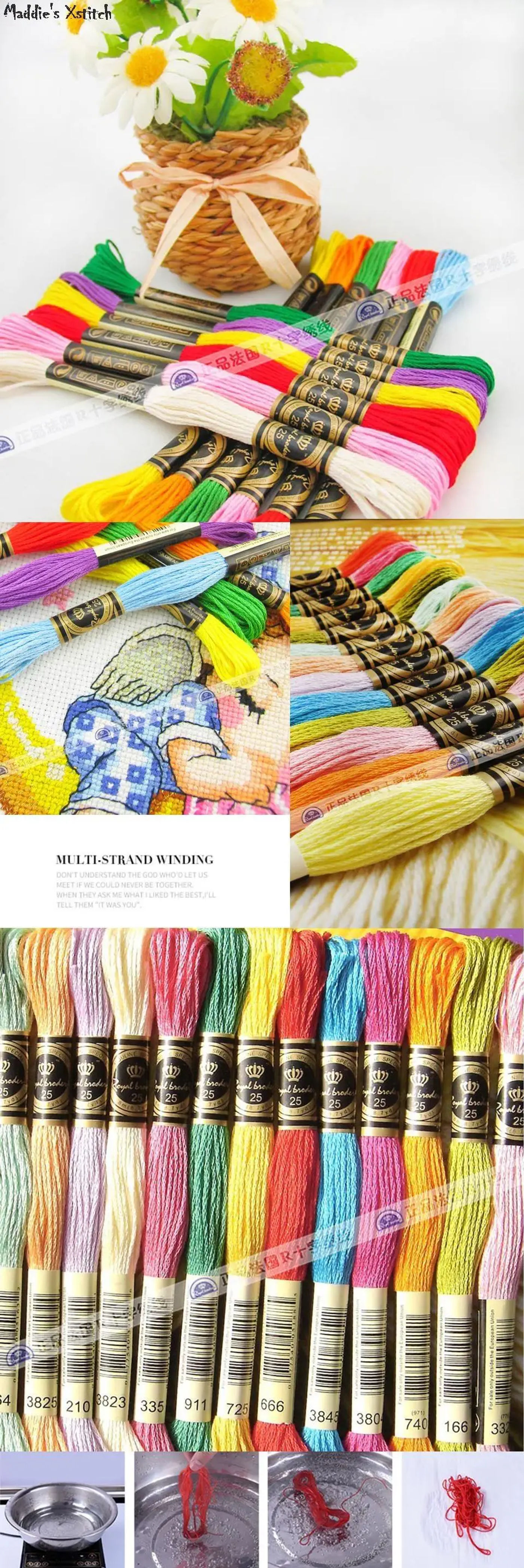 Description Picture 3 of item7412 Cross Stitch Sets Cross Stitch Paintings 14ct 18ct Stich Cross Stitch Kit Embroidery Needle Arts & Craft Complete Kit Hobby