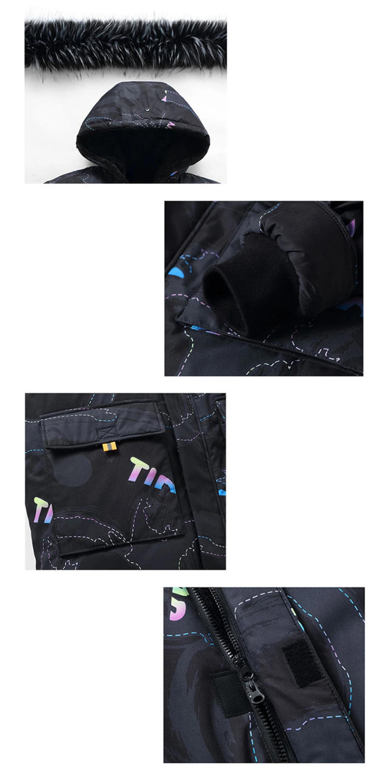 Description Picture 6 of itemPlus Size 10XL 11XL Parka Men Winter Jacket Fashion Casual Thickened Camou Jacket Coat Male Parkas Big Size 10XL 11XL